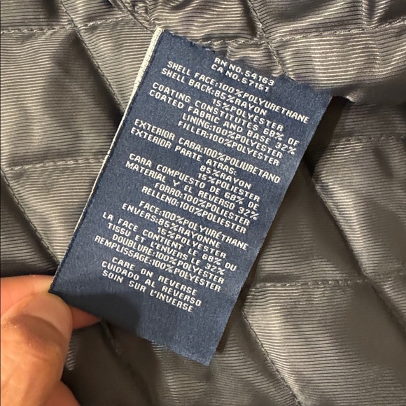 Dockers Faux Leather Jacket Men’s XL Quilt Lined Full Zipper - Picture 8 of 9